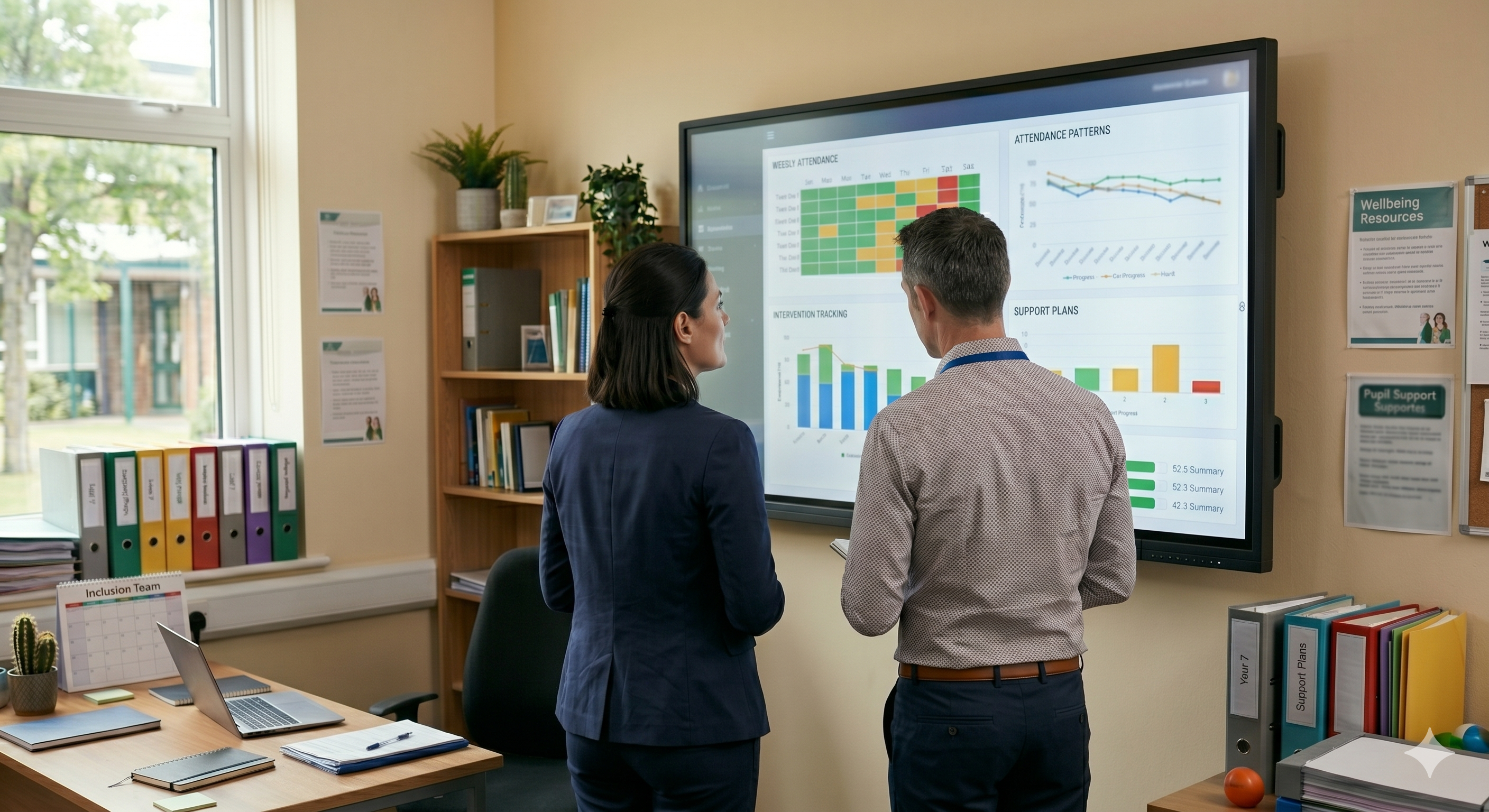 A screenshot of the Inclusion Impact Framework (IIF) attendance dashboard.